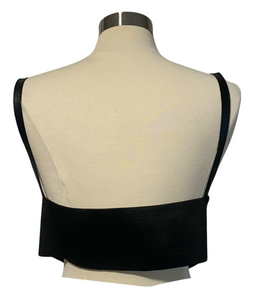 Y2K faux leather corset top