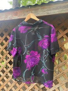 1990’s sheer floral blouse