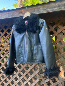 1990’s faux leather coat