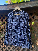 Load image into Gallery viewer, Y2K geometric plisse blouse
