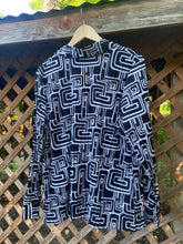 Load image into Gallery viewer, Y2K geometric plisse blouse
