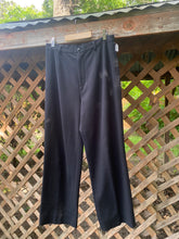 Load image into Gallery viewer, 1990’s black wide leg trousers

