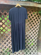 Load image into Gallery viewer, 1990’s black rose maxi dress

