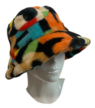 Load image into Gallery viewer, modern furry alphabet bucket hat
