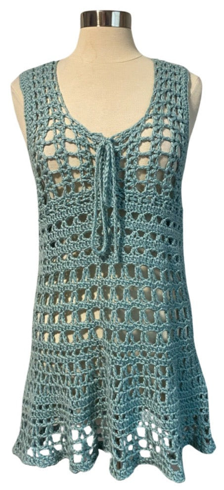 1990's hand knitted mini dress